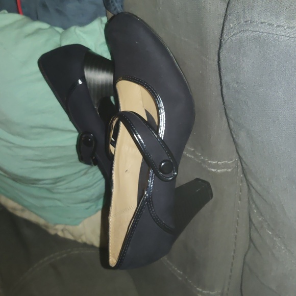 SOLE SENSIBILITY NAVY BLUE MARY JANE HEELS SIZE 10 - Picture 11 of 11